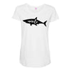 Uncle Shark Maternity Scoop Neck T-shirt