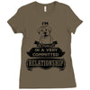 I Am Boxer Actually In A Very Commited Relationship Ladies Fitted T-Shirt