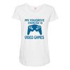 my favorite exercise is video games Maternity Scoop Neck T-shirt