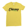 chicana with rose Ladies Fitted T-Shirt