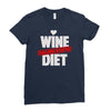 wine diet challenge accepted Ladies Fitted T-Shirt