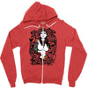 girl snake skull Zipper Hoodie