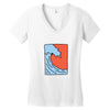 Wave Women's V-Neck T-Shirt