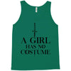 a girl has no costume (black) Tank Top