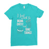 i just want to drink coffee &amp; bake things Ladies Fitted T-Shirt