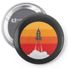 Rocket Pin-back button