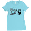 crazy cat lady Ladies Fitted T-Shirt