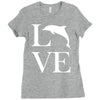 love dolphin Ladies Fitted T-Shirt