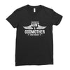 i have two titles aunt and godmother Ladies Fitted T-Shirt