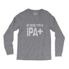 original blood type ipa positive craft beer Long Sleeve Shirts
