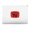 as seen in front of the the tv Accessory Pouches