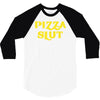 pizza slut funny diet gym workout new 3/4 Sleeve Shirt