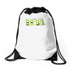 nope o clock Drawstring Bags