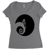 nightmare before christmas black logo Women's Triblend Scoop T-shirt