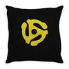 45 stereo adapter Throw Pillow