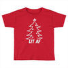 lit af christmas tree Toddler T-shirt