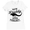 New Daddy 2018 Rokie Dept. Ladies Fitted T-Shirt