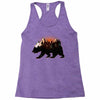 Bear Adventure With Roses Racerback Tank