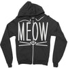 meow cute cat face Zipper Hoodie