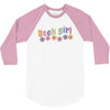 geek girl daisies 3/4 Sleeve Shirt