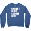 chubby girls cuddle best Crewneck Sweatshirt