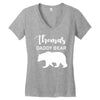 Daddy Bear - Baby Bear Custom Name Women's V-Neck T-Shirt