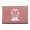 Never Underestimate Dog Rescuer Who Was Born February Accessory Pouches