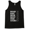 road bait beer boat fish story Tank Top