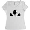 Chicken and Little Chick Women's Triblend Scoop T-shirt