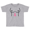 breast with pink ribbon Toddler T-shirt