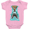 pizza shark graphic Baby Onesie