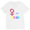 Women's March We are Strong V-Neck Tee