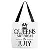 QUEENS ARE BORN IN JULY Tote Bags