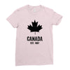 Canada Established 1867 Ladies Fitted T-Shirt