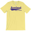 scotland born and raised retro white &amp; navy international country T-Shirt