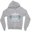 mommy shark doo doo doo Zipper Hoodie