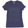 linear landscape Ladies Fitted T-Shirt