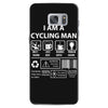 I Am A Cycling Man white letter Samsung Galaxy S7