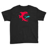 monster fish eats diver Youth Tee