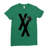 mgk t xx shirt flower black rose Ladies Fitted T-Shirt