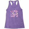 i love lops lots Racerback Tank