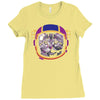 space cat Ladies Fitted T-Shirt