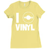 i love vinyl Ladies Fitted T-Shirt