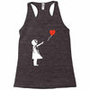 banksy style Racerback Tank