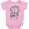 the girl and the dragon Baby Bodysuit