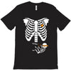 pregnant skeleton baby costume halloween maternity ninja ladies T-Shirt