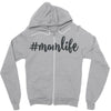 mom life svg Zipper Hoodie