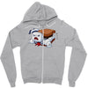 ghostly s'more Zipper Hoodie