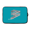 some game involving falling blocks in the style of m.c. escher Laptop sleeve