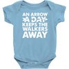 an arrow a day zombie dary Baby Onesie